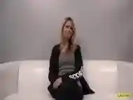 Blondie gets fucked after being cast in a porn interview