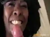 Crazy Ebony FACIAL CUMSHOT COMPILATION After Casting