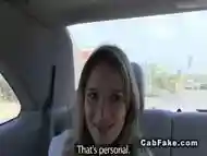 Fake taxi driver fucks blonde outdoors