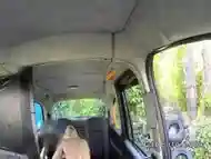 Huge boobs blonde anal banged in London fake taxi