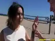 Latina girl from the beach fucked hard