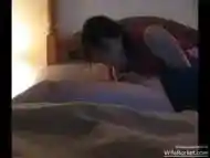 Lucky real hubby getting a hot blowjob