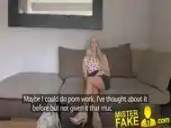 MisterFake South African babe put through paces in casting