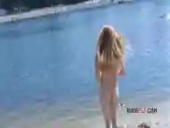 Nude beach girl has such a hot body and such a sexy little ass