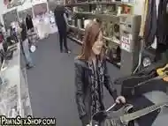 Nympho Pawnshop customer fucks with BWC boss in POV