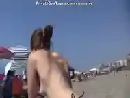 Public girlfriend fuck near the beach scene 2