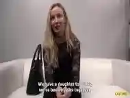 Sexy blonde comes for an audition and gets rammed instead