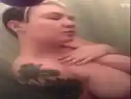 Girl with huge tits in the shower