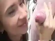 Horny girlfriend - Blowjob and Cum in Public amateur porn