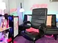 Getting Her Chair All Messy From Her Cum