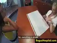 Nurse pussyeating busty patient