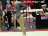 Delicious gymnast with big ass performs some amazing moves