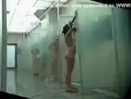 Gym showers with lots of naked ladies washing