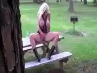 Pussy Play in the Public Park