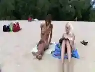 They love sunbathing naked on the wild beach