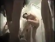 Young women wash up in voyeur shower video