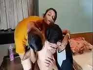 An Erotic Indian Threesome MMF Rough Hardsex