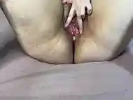 Big boobed chubby wife getting two creampies inside hairy pussy