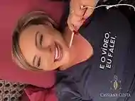 Cassi delicia, fez uma DP gostosa ate quase gozar e depois esfregou o pau duro na buceta provocando o boy.