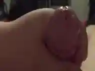 Chubby hairy pussy wife gets the cum out