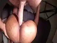 Ebony tight pussy hole impregnated by a big white cock