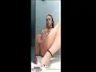 Fucking a dildo in the shower - Real Female Orgasm