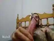 Hard cock with piercing
