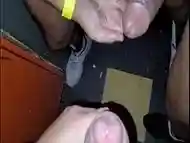 In the cruising bar fucking with three gifted males