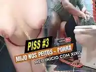 Meu terceiro v&iacute_deo envolvendo xixi, banho de mijo nos peitos   bebendo leitinho | Cristina Almeida - Piss 3