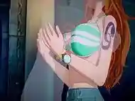 Nami gets her pussy cleaned nice - One Piece 3D Hentai