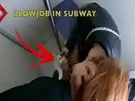 Nympho Married Wife  Suck Unknown Man in Subway - Part 1