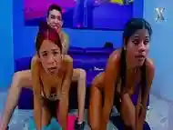 POV gangbang intense blowjobs and doggy fucking for all these lady