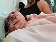 PUBLIC fingering asian on an airplane MILE HIGH CLUB (FULL VIDEO)