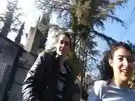 RISKY PUBLIC BLOWJOB WITH CUM IN MOUTH IN THE STREET