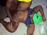 Roommate oil pussy got squeezed hard by big black cock