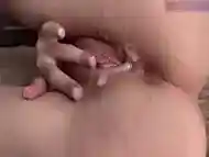 Sideways Fuck and Cum on Pink Pussy