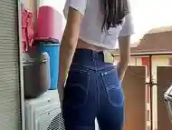 Squirting in my tight Lee Jeans- LovelyJules