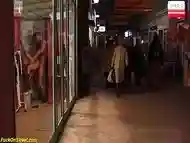 horny couple fucking anal at the public shopping mall