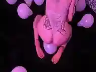 redhead tattoed in ballon fetish full film