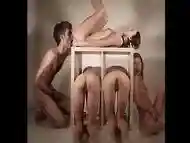 4 girls in a piece of furniture (video montage)