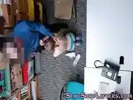 Amateur thief gets facialized