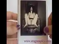 Aragne shows her polaroids from a private BDSM session 2016