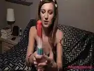 Avery Moon Thinking About Sucking Cock Giving Blowjobs To Huge Popsicles