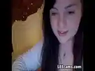 BBW chating with her friend on skype