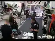 Beauty is doing sex in shop