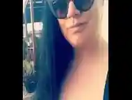 Becky Shows Her Big, Natural Tits Off To The Neighbours