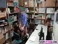 Busty Ebony Teen Failed At Shoplifting