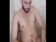 Cum and squirt in the shower