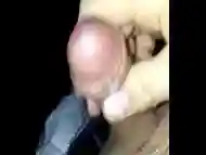 Cumshot after watching my hotwife get fucked by big cock