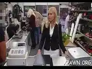 Extraordinary fucking sex in shop